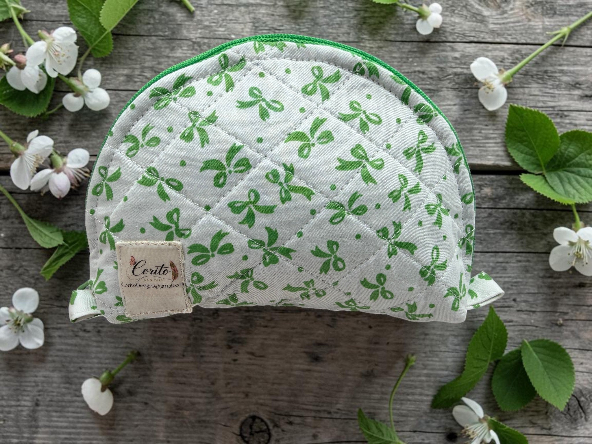 Taco Style Quilted Cosmetic Bag