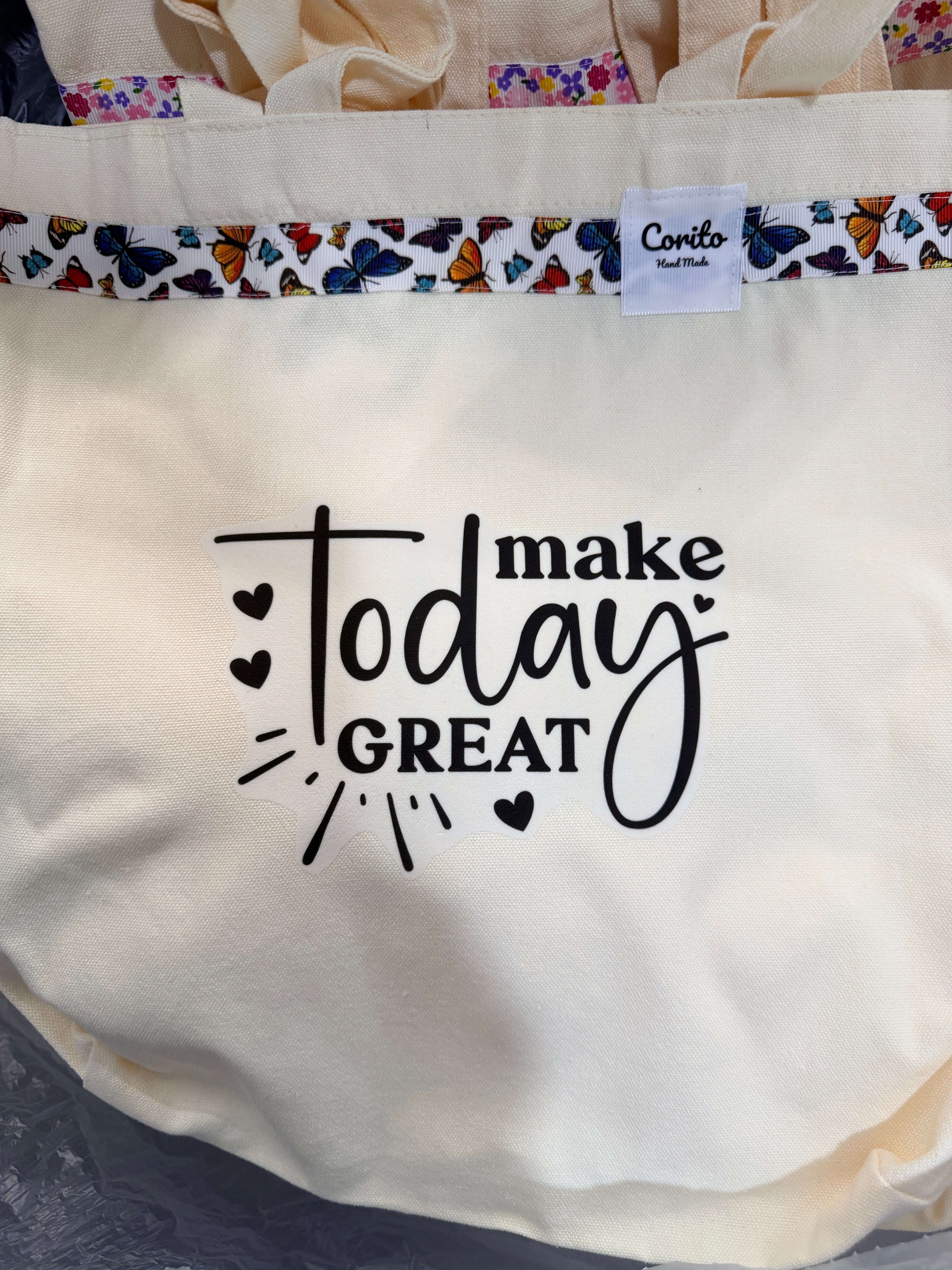 Inspirational Quote Canvas Tote Bag