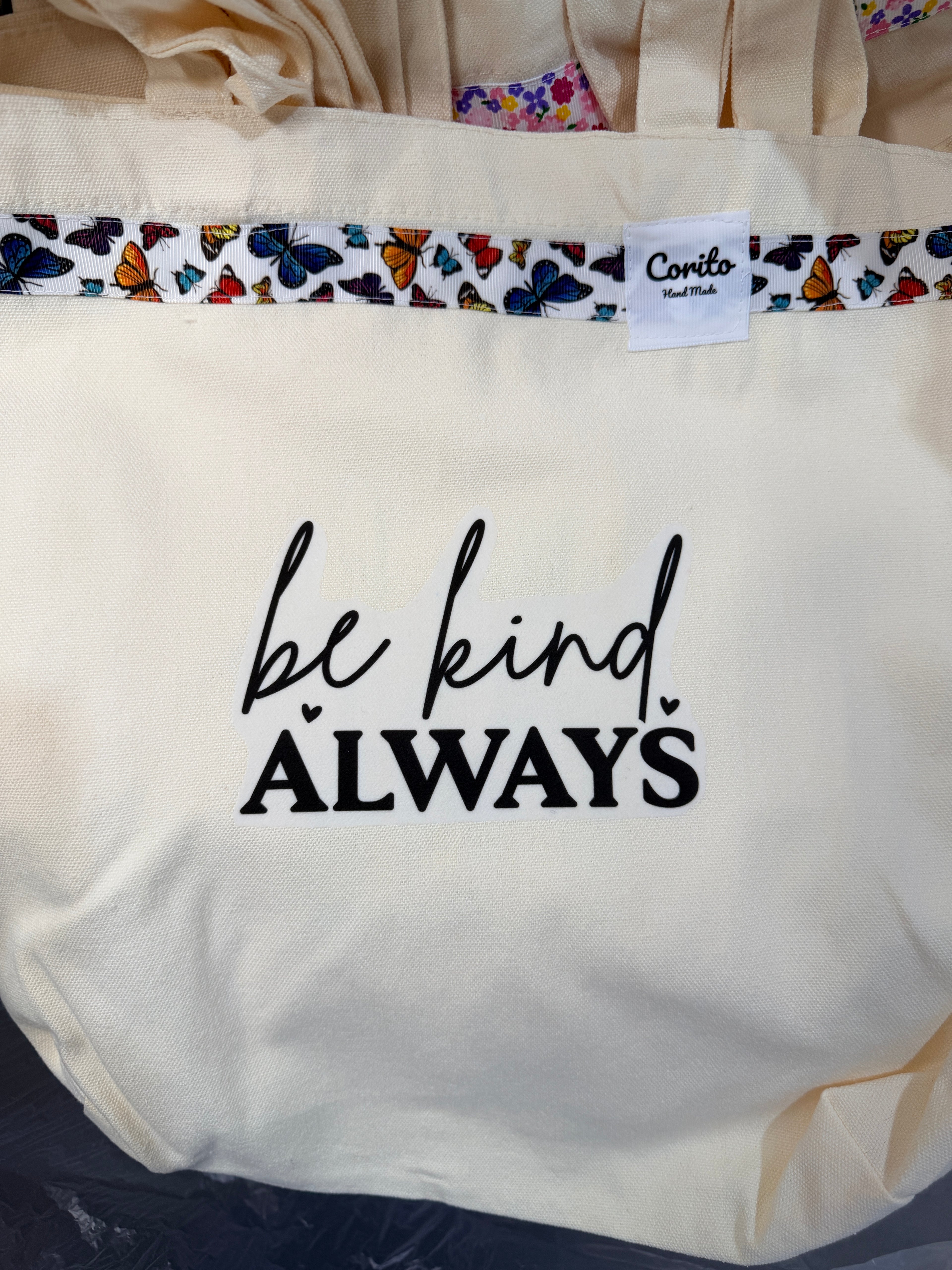 Inspirational Quote Canvas Tote Bag