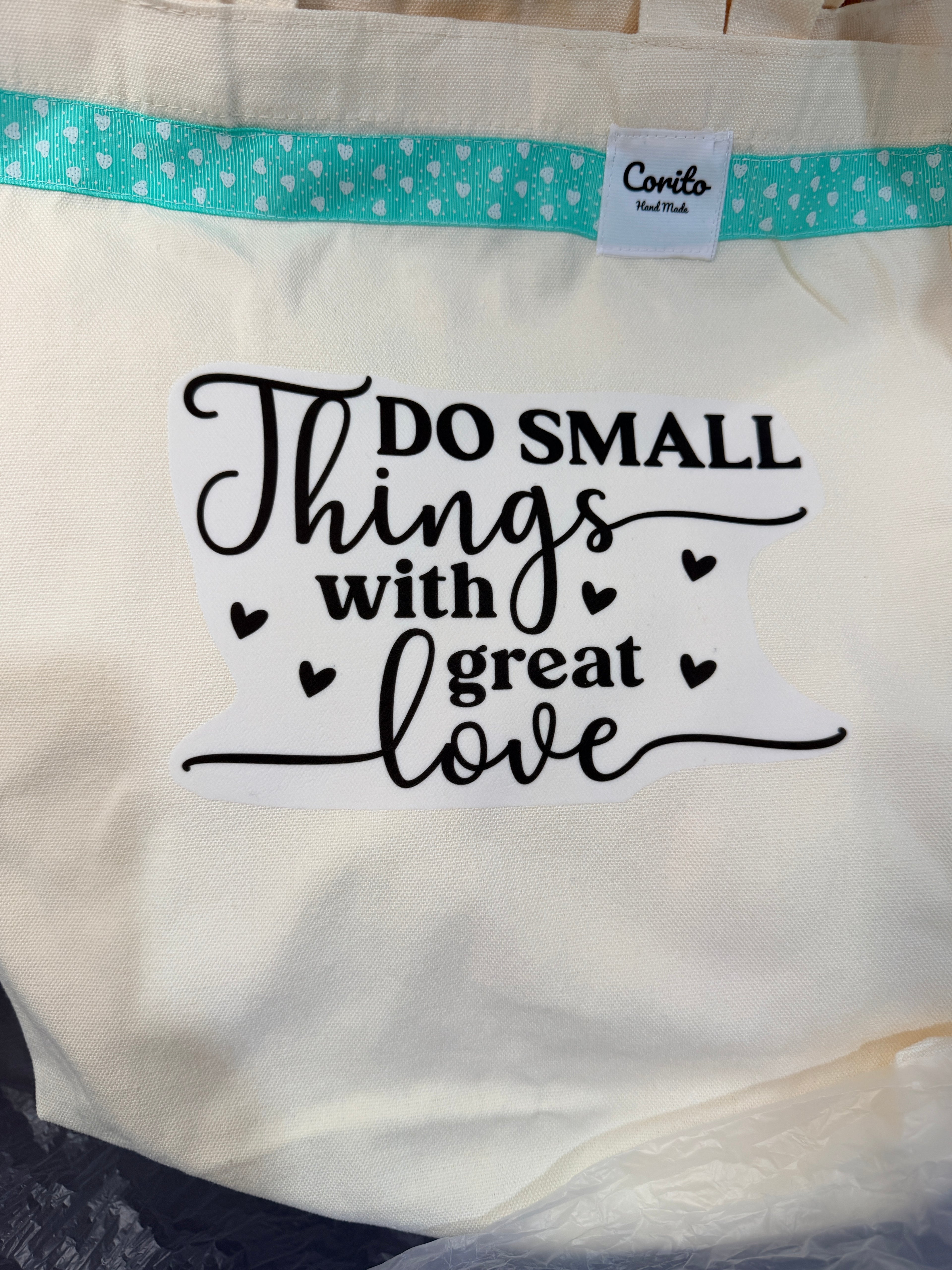 Inspirational Quote Canvas Tote Bag