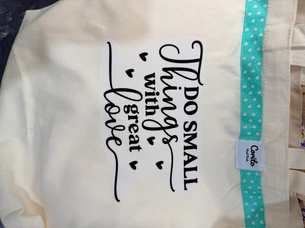 Inspirational Quote Canvas Tote Bag
