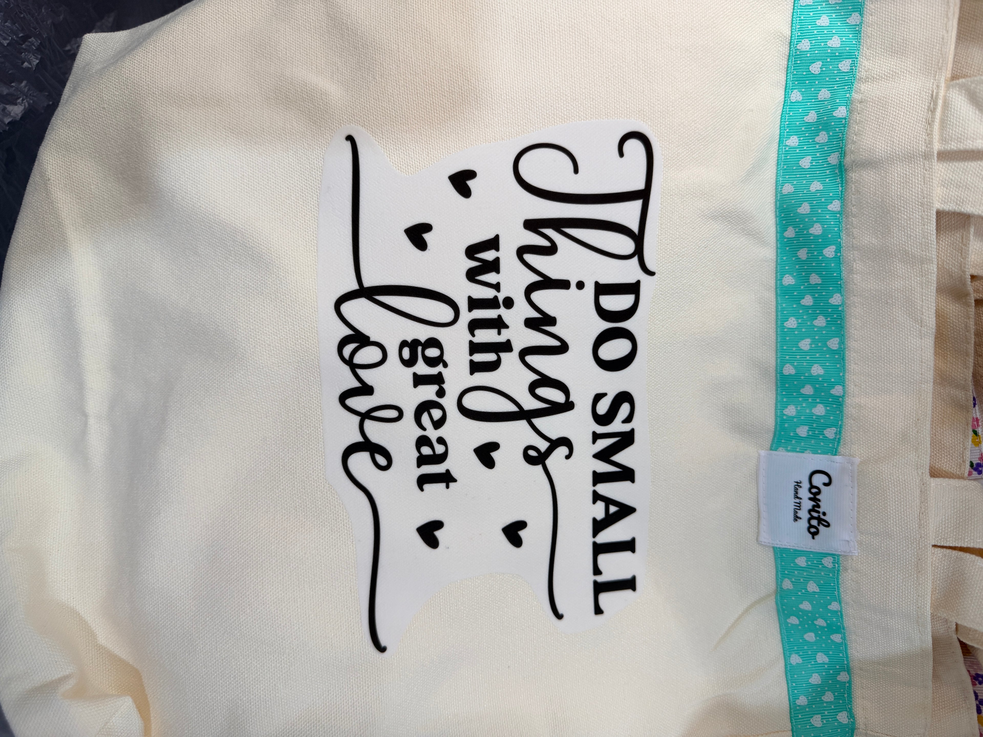 Inspirational Quote Canvas Tote Bag