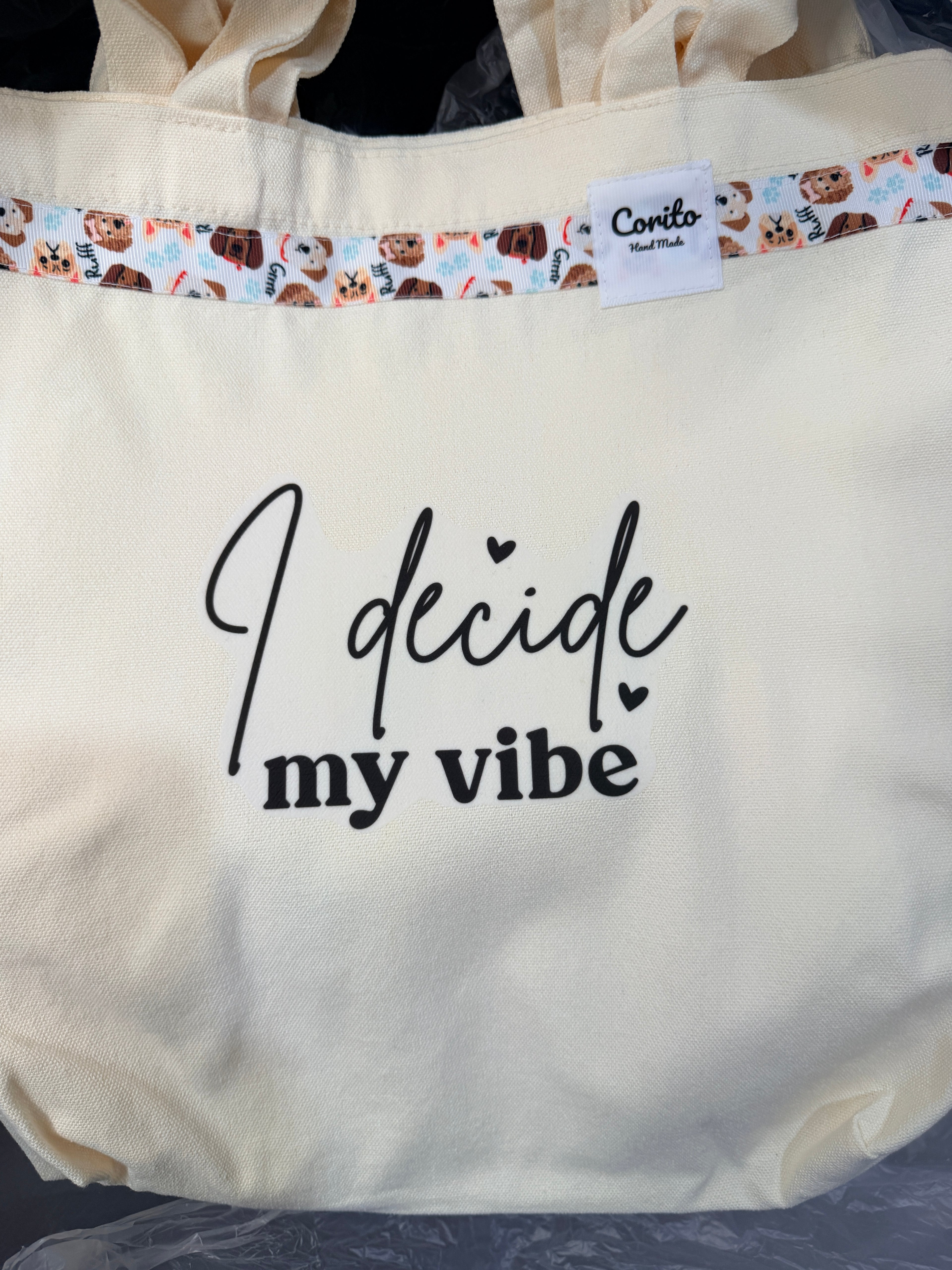 Inspirational Quote Canvas Tote Bag