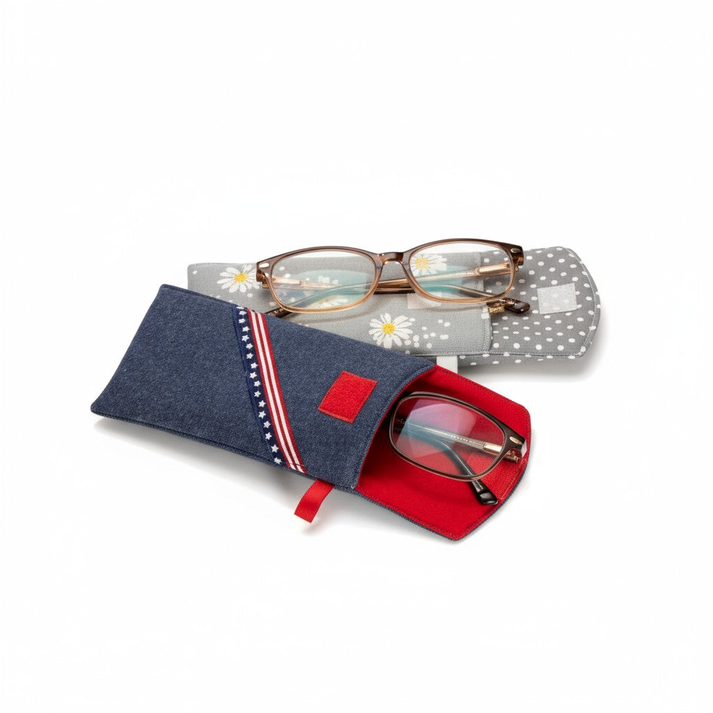 Handcrafted Fabric Eyeglass Case
